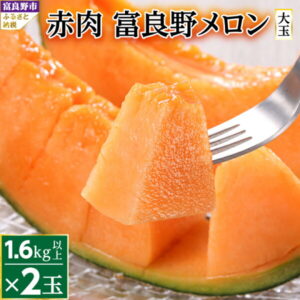 【ふるさと納税】＼総合ランキング入賞！／_【2025年発送】富良野メロン赤肉　2玉(大玉)_ メロン ふらのメロン フルーツ 果物 くだもの 北海道 富良野市 富良野 ギフト プレゼント 人気 美味しい 赤肉 赤肉メロン 贈答 国産 産地直送 常温 おすすめ 【1257988】