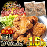 【ふるさと納税】訳あり 唐揚げ レンジ 規格外 奥州 いわいどり 国産 鶏モモ 1.6kg(800g×2袋) からあげ 冷凍 下味 から揚げ 一関 フライドチキン おかず