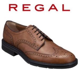 【ふるさと納税】 REGAL 革靴 紳士ビジネスシューズ ウイングチップ ブラウン 15TR 八幡平市産モデル 岩手県 八幡平市 送料無料 BZ-019