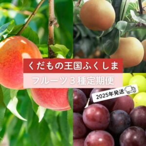 【ふるさと納税】No.2032フルーツ3種 定期便 桃 梨 ぶどう【2025年 先行受付】もも モモ なし ナシ 葡萄 シャインマスカット ブドウ くだもの 果物 福島市 人気 返礼品 お取り寄せ 福島市 福島県産 3万円台