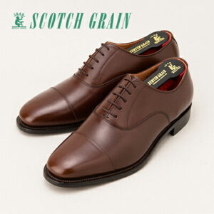 【ふるさと納税】スコッチグレイン紳士靴「アシュランス」NO.3526DBR　【ファッション・靴・シューズ】