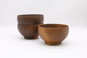 【ふるさと納税】めいぼく椀テッラ中 3樹種セット(クルミ・ブナ・サクラ) 【 お椀 汁椀 木製 神奈川県 小田原市 】