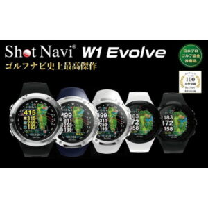 【ふるさと納税】ショットナビW1 Evolveカラー：ブラック×ブラック（Shot Navi W1 Evolve） | ゴルフ GOLF ラウンド プレー 距離 距離計測 距離計測器 プレゼント ギフト