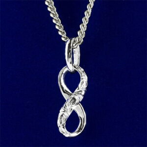 【ふるさと納税】ネックレス メンズ トップ 喜平用 pt999 ハワイアンジュエリー 無限大　【アクセサリー・ネックレス】