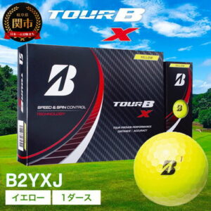 【ふるさと納税】 2022年モデル TOUR B X イエロー 1ダース ゴルフボール T18-05