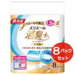 【ふるさと納税】エリエール 消臭＋トイレットティシュー しっかり香るフレッシュクリアの香り コンパクトダブル 64個 1.5倍巻き 省スペース パルプ100％ 静岡県 富士宮市 日用品