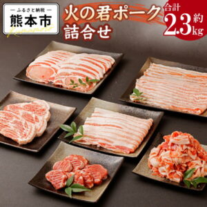 【ふるさと納税】熊本県産 火の君ポーク® 詰め合わせ 合計2.3kg 豚こまぎれ 細切れ こまぎれ ロース 生姜焼き用 肩ロース トンテキ用 バラ 豚バラ 焼肉用 しゃぶしゃぶ用 ヒレ ヒレ肉 豚カツ用 トンカツ用 豚 豚肉 肉 国産 九州産 熊本市産 冷凍 送料無料