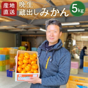 【ふるさと納税】【予約】産地直送！ 宇佐産 蔵出しみかん5kg 晩生 青島 熟成 ご家庭用 ミカン 蜜柑 果物 フルーツ 井上農園 数量限定 期間限定 1月下旬順次発送開始 送料無料