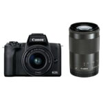 【ふるさと納税】キヤノンミラーレスカメラ EOSKissM2・ダブルズームキット（ブラック）