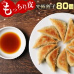 【ふるさと納税】餃子の馬渡 ＜もっちり 餃子 80個＞ ※入金確認後、2022年8月末迄に順次出荷します。ぎょうざ 牛肉 豚肉 宮崎餃子 特産品 宮崎県 高鍋町【冷凍】