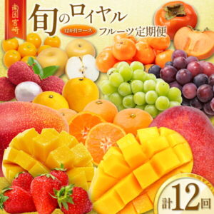 【ふるさと納税】旬のロイヤルフルーツ定期便 12ヵ月コース