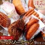 【ふるさと納税】都農ファーム厳選「ハム・ソーセージ」9点セット(合計1.7kg以上)都農町加工品